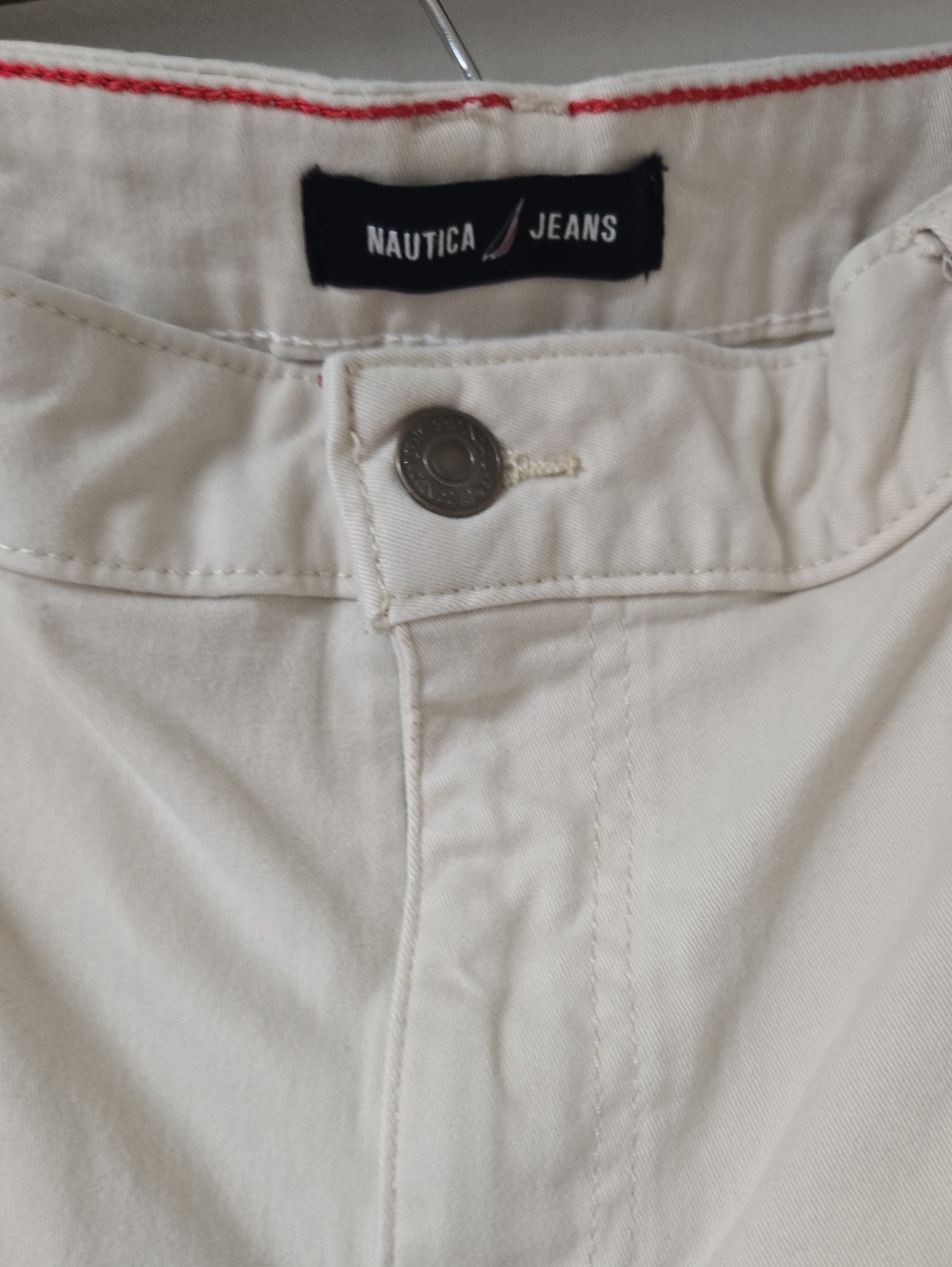 Nautica Jeans Cream Boot Cut Pants Size 14 Womens